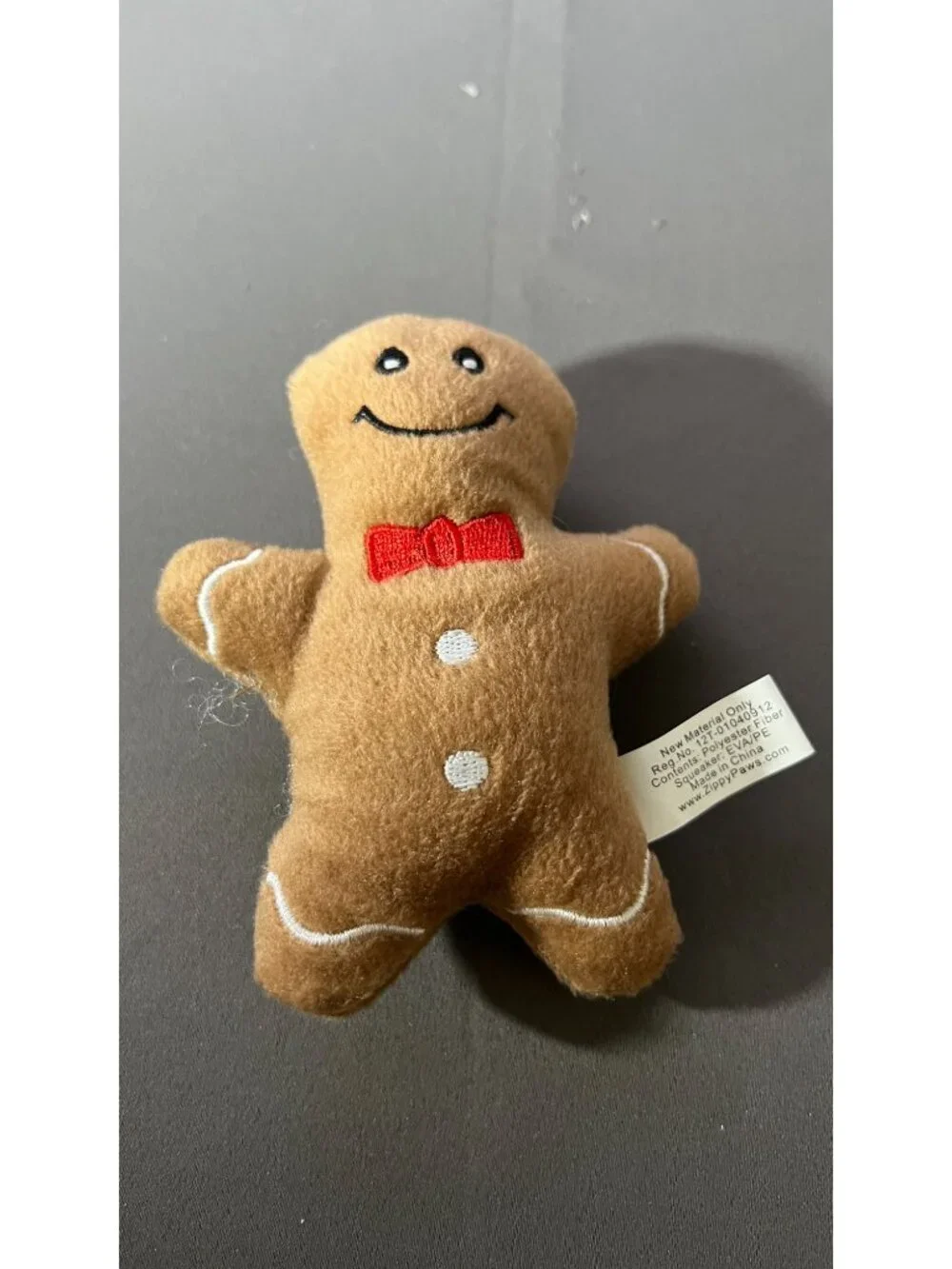 ZippyPaws Plush Dog Toys Bundle - Caterpillar Hedgehog Gingerbread Man & Croissa